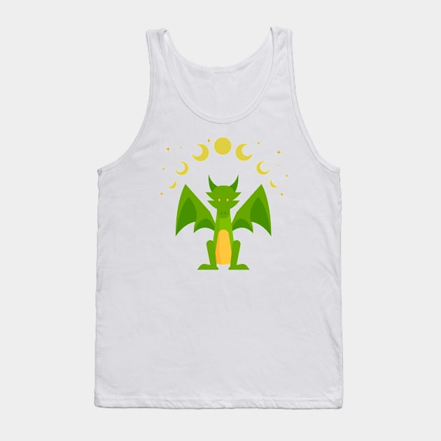 Yes it really is a green dragon. Tank Top by DQOW